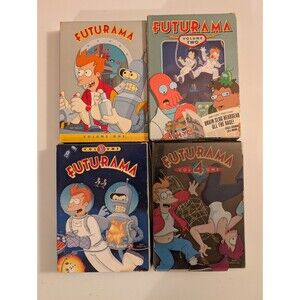 Futurama Volume 1 to 4 DVD Box Set Complete, All Disks In Great Shape!